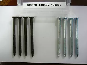 4 Ikea Stifte Schrauben Hardware Teil # 108870/100263/130425 SCHWARZ FINISH - Bild 1 von 5