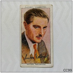Player Film Stars 3rd Series #50 Anton Walbrook Cigarette Card (CC99)