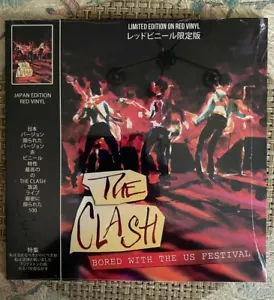 The CLASH BORED WITH The US FESTIVAL Japan Edition RED Vinyl LP SHOULD I STAY OR - Imagen 1 de 2