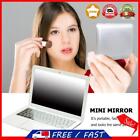 Laptop Shaped Mirror Mini Makeup Mirror Creative Gift for Friends (Silver)