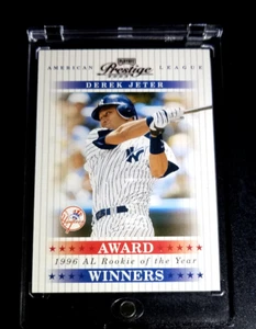 DEREK JETER RARE INSERT 2003 PRESTIGE AWARD WINNER /1996 HOF - Picture 1 of 2
