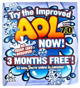 Rare Vintage America Online Program Disc, Collectible AOL CD "Snowflake" - Bild 1 von 2