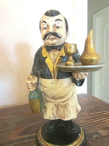 Vintage Butler with Tray Figurine - Heavy - Picture 1 of 4