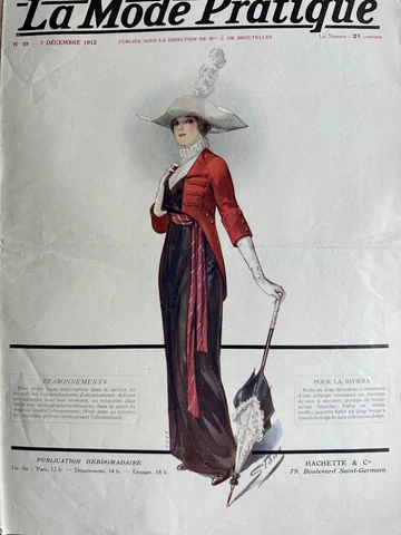 Rare Antique Dec 7, 1912 Women’s &children's clothing patterns and magazine Cover
