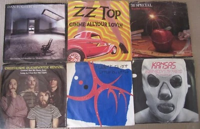 CLASSIC ROCK 45 Picture Sleeves VINYL LOT Bruce Springsteen EAGLES Eric Clapton Foto 1 de 4