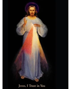 8" X 10" LINEN TEXTURED PRINT OF THE DIVINE MERCY (VILNIUS) - Picture 1 of 2