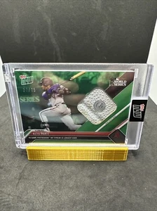 2023 Topps NOW Ketel Marte World Series Used Base Relic GREEN /75 #1044B Arizona - Picture 1 of 5