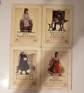 Vintage American Girl Books Meet Samantha, Learns A Lesson, Josephina 4 Book Lot - Foto 1 di 8