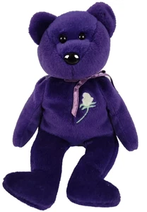 TY Prinzessin Diana Bär 1997 lila 1. Edition Beanie Baby Sammlerstück Plüsch - Bild 1 von 6