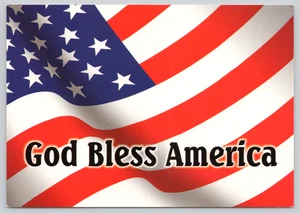 Postcard God Bless America, American Flag, Patriotic, Independence Day, USA - Picture 1 of 2