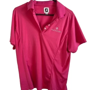 Camisa Polo FootJoy Blackstone Club de Golf para Mujer XL Rosa Rendimiento Atletismo - Imagen 1 de 7
