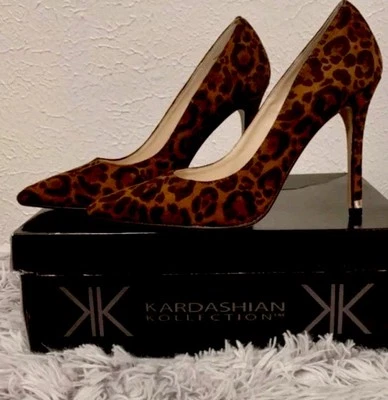 Kardashian Kollection Leopard Print Pointed Toe Stilettos size 7.5 - Image 1 of 4