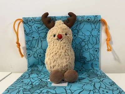 RETIRED‼️Jellycat Amuseables Peanut Reindeer Brand New With Tags - Image 1 of 3