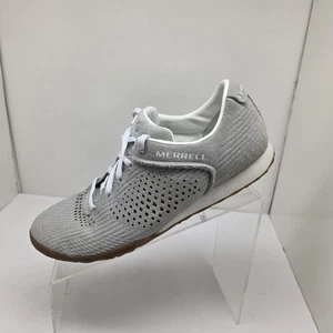 Scarpe sneakers Merrell alte grigie scamosciate traforate stringate taglia 10 - Foto 1 di 11