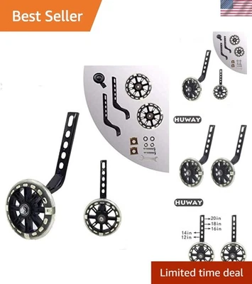 Juego estabilizador de bicicleta con ruedas de entrenamiento para bicicletas para niños 12 14 16 18 20 pulgadas Foto 1 de 4