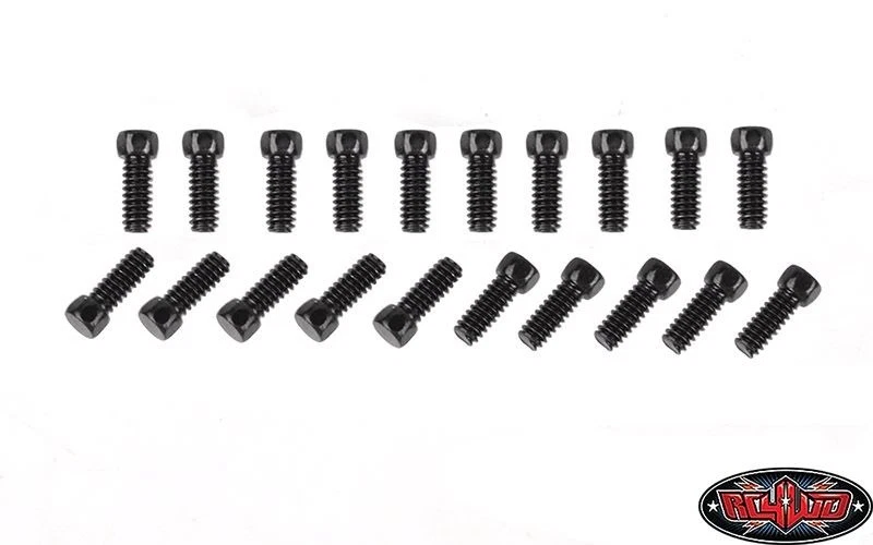 RC4WD Sechskantschrauben M1.6x4mm schwarz / RC4ZS0050 - Bild 1 von 1