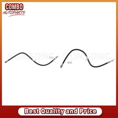 Front Left & Right Brake Hydraulic Hoses for 2003-2008 Pontiac Vibe - Image 1 of 4