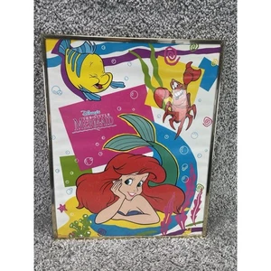Little Mermaid Vintage The Walt Disney Company The Poster Frame Gold - Picture 1 of 10