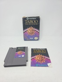 Taboo The Sixth Sense Nintendo NES Complete With Manual And Box CIB