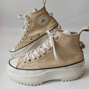 Converse Run Star Hike Damen-High-Top-Sportschuhe – cremefarben/weiß – Größe 6 UK - Bild 1 von 24