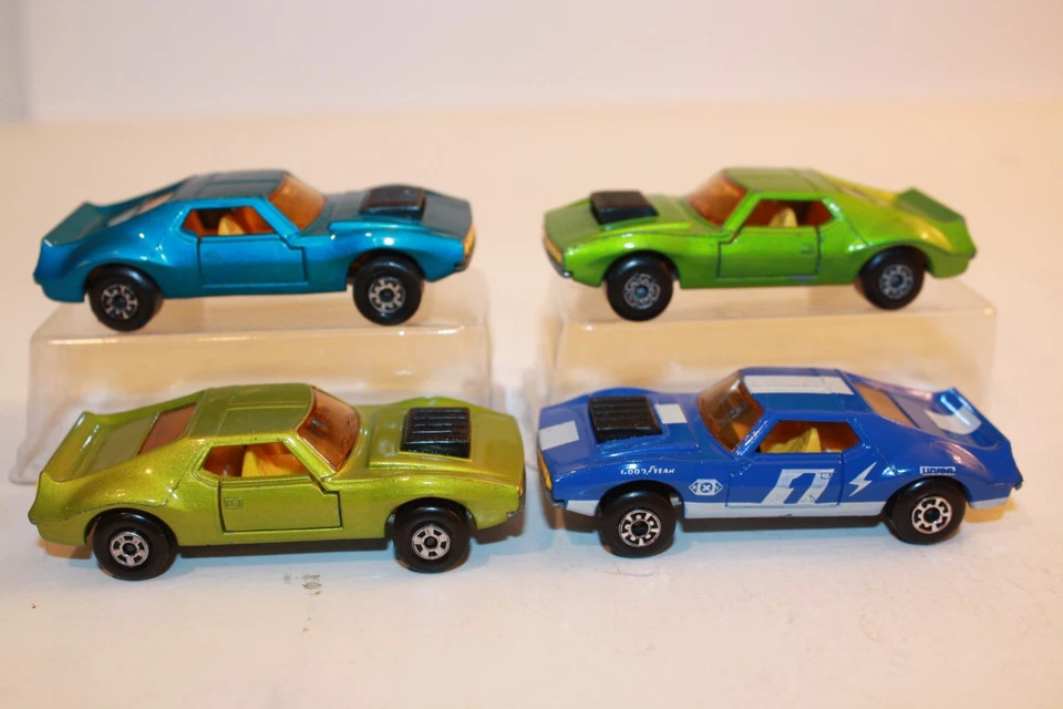 Lot of 4 Vintage Matchbox / Lesney Superfast AMX Javelin Cars - Image 1 of 4