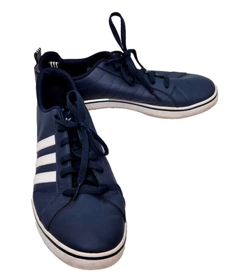 ADIDAS Hommes Jolis Baskets Lacées Logo Bleu Marine Blanc EU 46 UK 12 - Photo 1/4