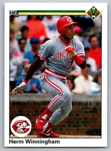1990 Upper Deck Herm Winningham Cincinnati Reds #589 - Picture 1 of 2