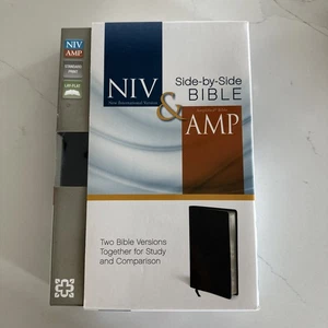 NIV and Amplified Side-by-Side Bible by Zondervan Staff (2012, Bonded Leather) - Picture 1 of 11