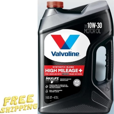 Aceite de motor Valvoline alto kilometraje 150K con tecnología Maxlife Plus 10W-30 5 nuevo Foto 1 de 4