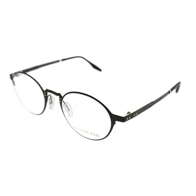 Safilo Canalino 02 VZH Matte Bronze Metal Round Eyeglasses 49mm - Image 1 of 3