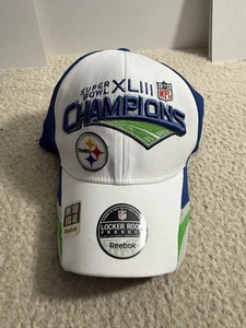 Cappello Vintage Pittsburgh Steelers Reebok Super Bowl XLIII 43 NFL Champions Fitted - Foto 1 di 4