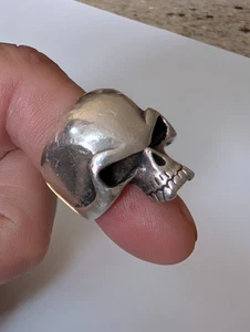 Totenkopf Ring Sterlingsilber.925. Keith Richards Style - Bild 1 von 4