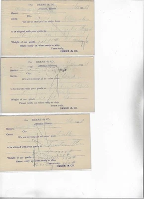 5-1909-POSTAL CARDS-DEERE & CO.-MOLINE, ILLINOIS - Image 1 of 4