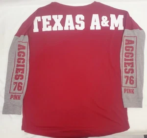 Victoria's Secret PINK M Texas A&M Aggies Top Jersey Shirt Damen Größe M  - Bild 1 von 7