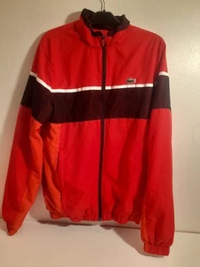 Lacoste Sport Men's Tracktop Small Orange Red Black  - Picture 1 of 11