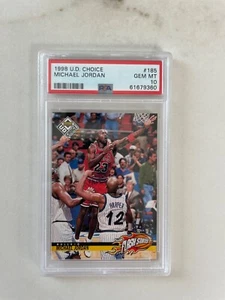 1998-99 Upper Deck Choice - Michael Jordan #185 PSA 10 Chicago Bulls NBA - Bild 1 von 2