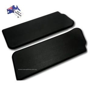 Holden HJ Sun Visors NOS Replicas Herringbone Black Australian Made - Picture 1 of 5