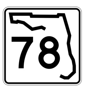 Florida State Road 78 Sticker Decal R1411 Highway Sign - Picture 1 of 1