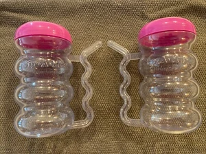 Sip-A-Mug, 14 oz Straw Handle Cups! 2 Pack! Arrow Plastics BPA Free - Picture 1 of 2