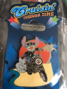 Disney Cruise Line Cruisin Through Time  Motorcycle Stitch Pin - Picture 1 of 2