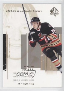 2004-05 SP Authentic Marian Hossa #61 HOF