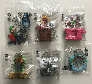 2021 Burger King NINTENDO SWITCH Toys Complete Set Of 6 Mario, Luigi, Zelda,  - Picture 1 of 8