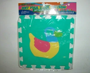 NEW Build A Mat Foam Covering Tile Puzzle Duck Aqua - Picture 1 of 1