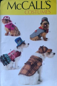UC McCalls M7004 Sew Pattern Dog Jacket Coat Hat Costumes Sherlock Holmes S-XL - Picture 1 of 4