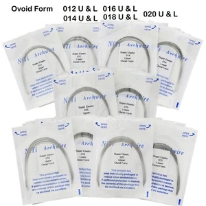 100Pcs Dental Orthodontic Arch Wire Niti Super Elastic Round Ovoid Form - Picture 1 of 37