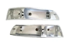 Porsche 911 69 70 71 72 73 Alloy Front Turn Indicator Signal Light Housing-Pair - Picture 1 of 4