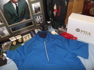 GREG NORMAN - WATERPROOF SS RAIN SHIRT - M - KNICKERBOCKER CC - DONALD ROSS - Picture 1 of 7