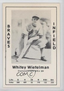 1979 TCMA Diamond Greats Whitey Wietelmann #209