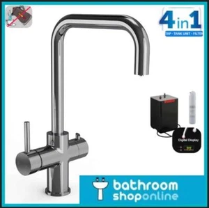 4 in 1 Instant Hot Water Boiling Kitchen Tap, Tank And Filter Chrome Or Black - Picture 1 of 9