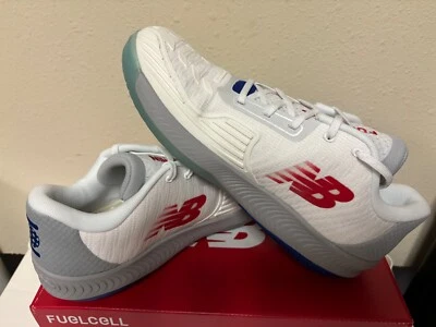 Zapatos Pickleball New Balance Para Hombre FuelCell 996v5 Estilo MCH996PB Blanco/Gris Foto 1 de 4